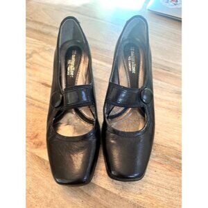 Naturalizer N5 Comfort Gable Black Leather Women's Shoes Sz 7.5 Mary Jane Loafer